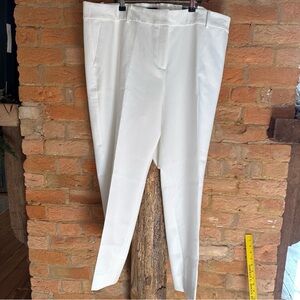 Talbots White‎ Ankle Pants Hampshire NWT Plus Size 20W
